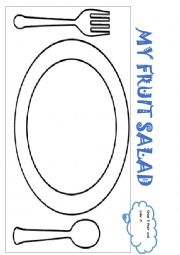 English Worksheet: my fruit salad 