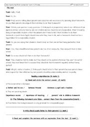 English Worksheet: 8th end semester test n 1 (2016-2017)