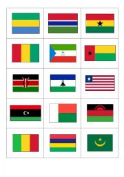 English Worksheet: Countries and flags 3