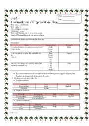 English Worksheet: Present Simple