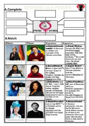 English Worksheet: Women and power