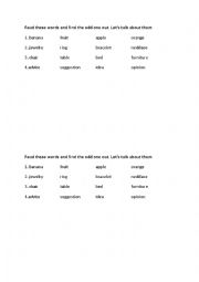 English Worksheet: Much/many