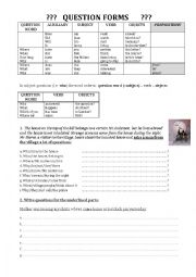 English Worksheet: Questions