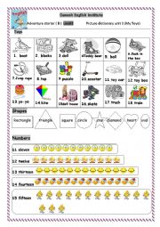 English Worksheet: picture dictionary