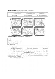 English Worksheet: personal presentation worksheet