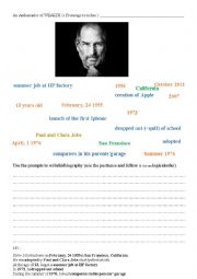 Steve Jobs Biography (using prompts) + KEY