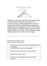 English Worksheet: Sequencing