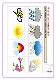 English Worksheet: What is the weather like?