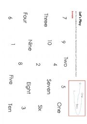 English Worksheet: Numbers