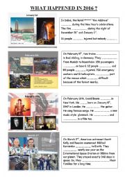 English Worksheet: What happened in 2016?
