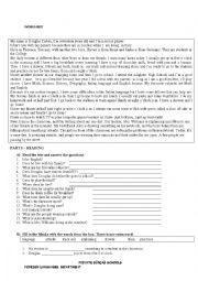 English Worksheet: Simple Present- Present Continuous