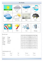 Weather Conditions worksheet