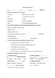 English Worksheet: Dracula 