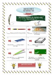 English Worksheet: Using was and were