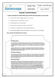 English Worksheet: marketing