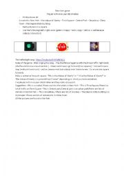 English Worksheet: New York game