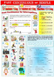 Grammar Rules PAST CONTINUOUS vs PAST SIMPLE 2 + extra exercises