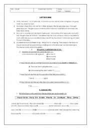 English Worksheet: end of term exam