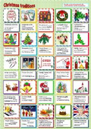 English Worksheet: Cristmas traditions