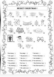 English Worksheet: Merry Christmas