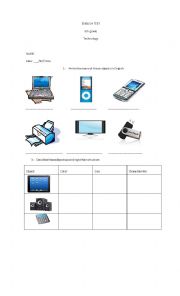 English Worksheet: technology vocabulary