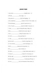 English Worksheet: Present Simple Quiz