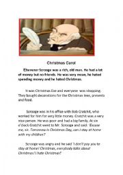 A Christmas Carol - Reading Activity -