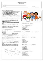 English Worksheet: Test Comparative and Superlative