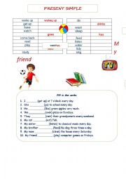 English Worksheet: Present Simple Affirmative