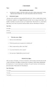 English Worksheet: teen life