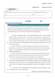 English Worksheet: 10th form test on social networks