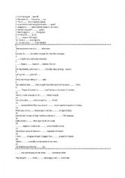 English Worksheet: a an the