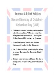 Columbus Day culture poster