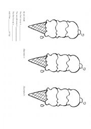 English Worksheet: Invent an ice-cream - full lesson plan