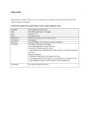 English Worksheet: Writing a report (Unit3 ticket 2 English)
