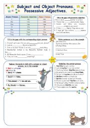 Subject and Object Pronouns. Possessive Adjectives