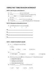 simple past tense revision for vocational and technical high schools