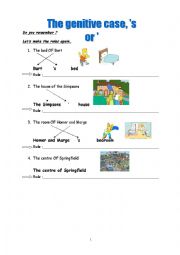 English Worksheet: Possessive case