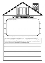 English Worksheet: MY FAVOURITE ROOM AT HOME
