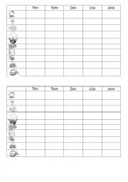 English Worksheet: Battleship Food 