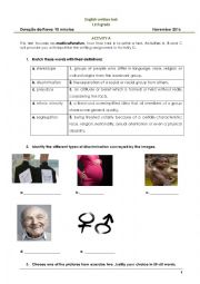 English Worksheet: Multiculturalism