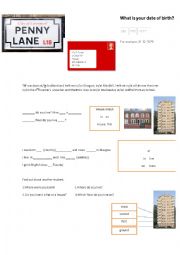 English Worksheet: IN AT ON ANY
