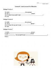 English Worksheet: Phone Conversation Practice 