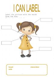 English Worksheet: Parts of the body