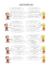 English Worksheet: Introduce yourself