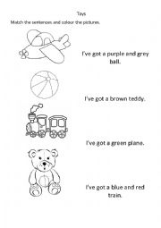 English Worksheet: Toys_Colours