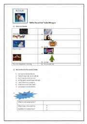 English Worksheet: White December by Kylie Minogue