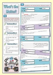 English Worksheet: WHATS THE MATTER? - EMAILS AND PRESENT PERFECT