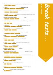 English Worksheet:  test.....