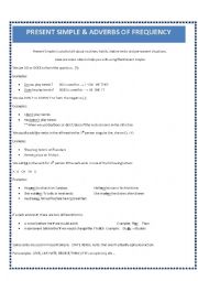 English Worksheet: Present Simple and Adverbs of Frequency